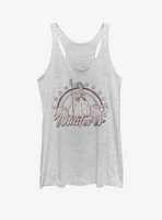 Disney Pixar Toy Story 4 Rain Bo Peep Girls White Heathered Tank Top