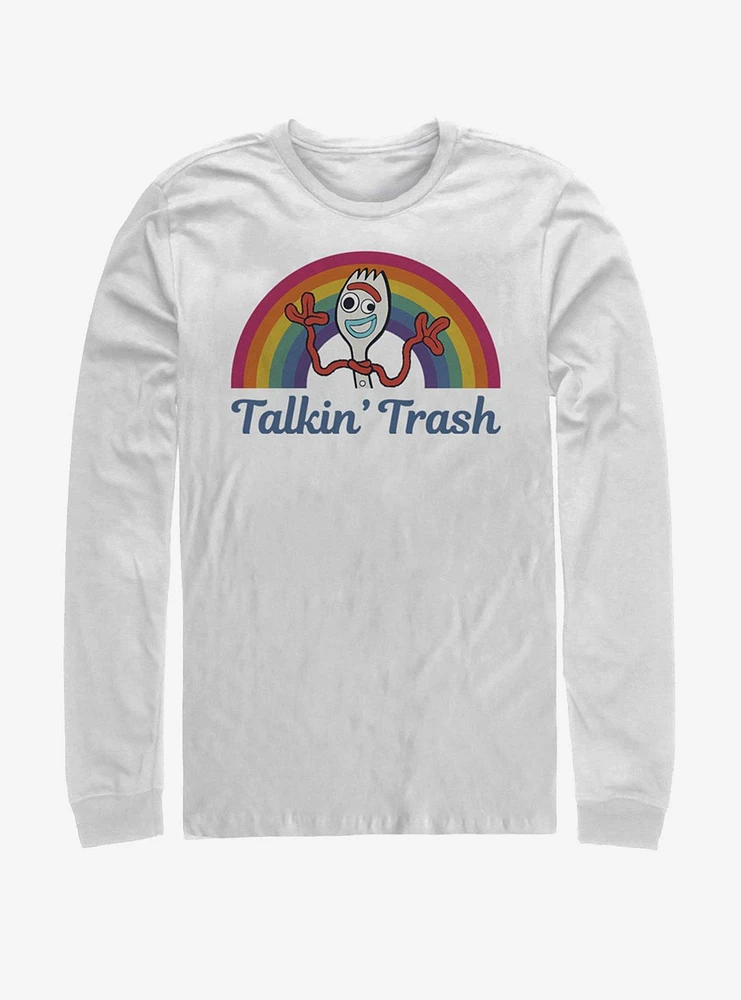 Disney Pixar Toy Story 4 Talkin' Trash White Long-Sleeve T-Shirt