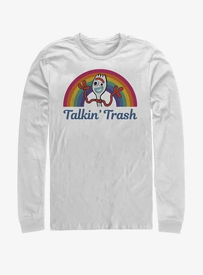 Disney Pixar Toy Story 4 Talkin' Trash White Long-Sleeve T-Shirt