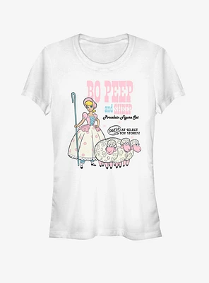 Disney Pixar Toy Story 4 Bo Peep And Sheep Girls White T-Shirt