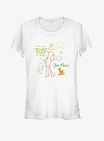 Disney Pixar Toy Story 4 Folk Girls White T-Shirt