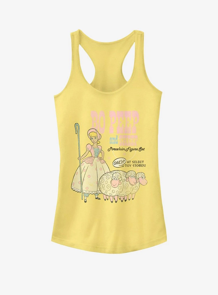 Disney Pixar Toy Story 4 Bo Peep And Sheep Girls Banana Yellow Tank Top