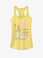 Disney Pixar Toy Story 4 Bo Peep And Sheep Girls Banana Yellow Tank Top