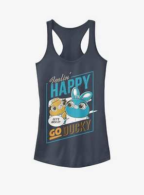 Disney Pixar Toy Story 4 Happy Go Ducky Girls Indigo Tank Top