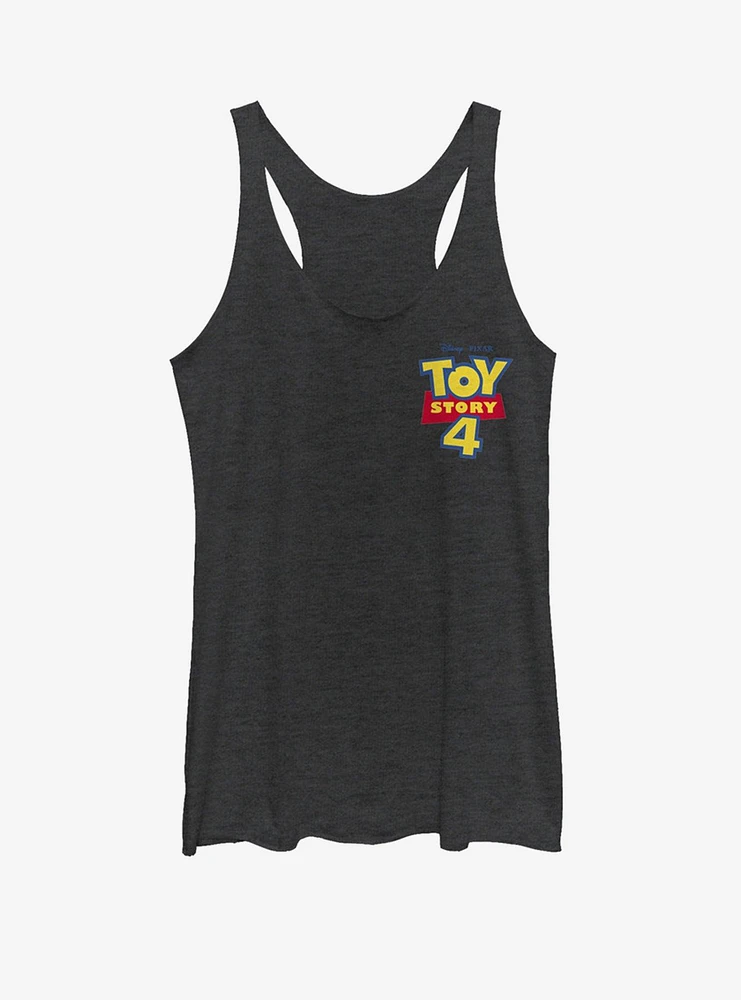 Disney Pixar Toy Story 4 Chest Color Logo Girls Heathered Tank Top