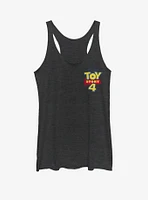 Disney Pixar Toy Story 4 Chest Color Logo Girls Heathered Tank Top