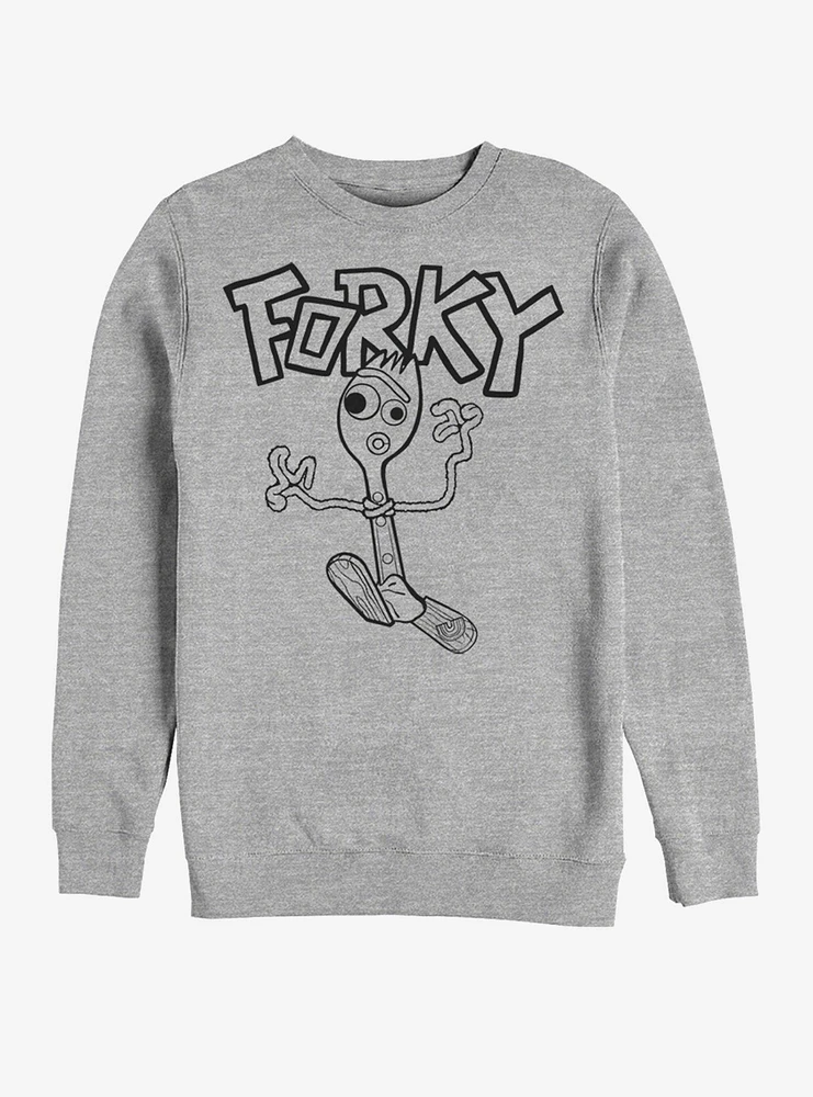 Disney Pixar Toy Story 4 Doodle Fork Heathered Sweatshirt