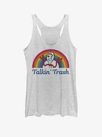 Disney Pixar Toy Story 4 Talkin' Trash Girls White Heathered Tank Top