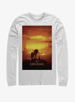 Disney The Lion King 2019 Pride Rock Poster White Long-Sleeve T-Shirt