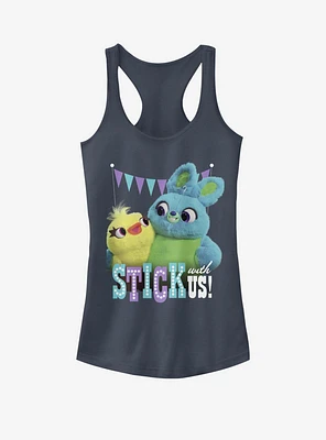 Disney Pixar Toy Story 4 Stick With Us Girls Indigo Tank Top