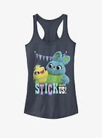 Disney Pixar Toy Story 4 Stick With Us Girls Indigo Tank Top