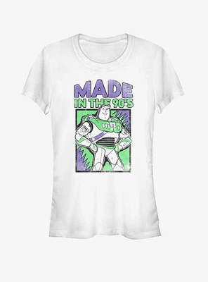 Disney Pixar Toy Story 4 Nineties Buzz Girls White T-Shirt