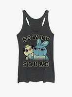 Disney Pixar Toy Story 4 Rowdy Squad Girls Black Heathered Tank Top