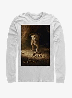 Disney The Lion King 2019 Simba Poster White Long-Sleeve T-Shirt
