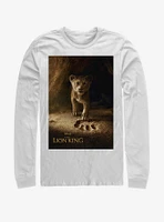 Disney The Lion King 2019 Simba Poster White Long-Sleeve T-Shirt