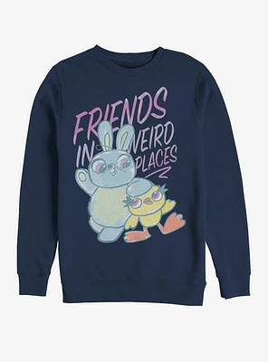 Disney Pixar Toy Story 4 Friends Sketch Navy Blue Sweatshirt