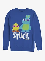 Disney Pixar Toy Story 4 Stuck With Us Royal Blue Sweatshirt