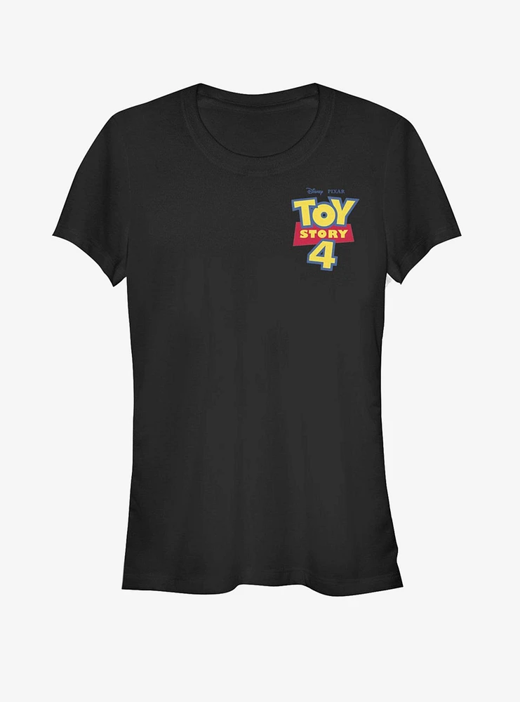 Disney Pixar Toy Story 4 Chest Color Logo Girls T-Shirt