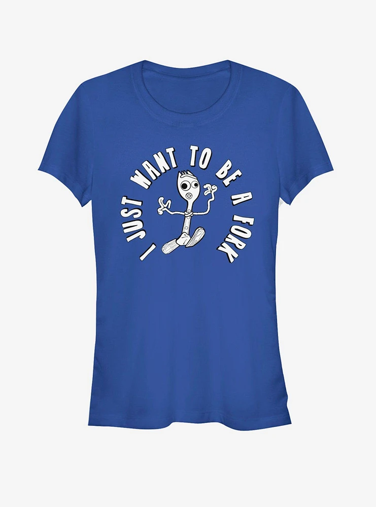 Disney Pixar Toy Story 4 I Don't Belong Girls Royal Blue T-Shirt