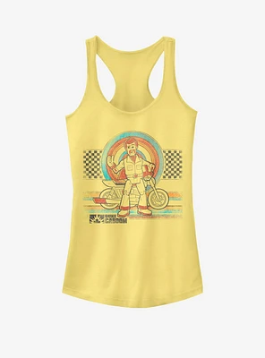 Disney Pixar Toy Story 4 Ride Lyfe Girls Banana Yellow Tank Top