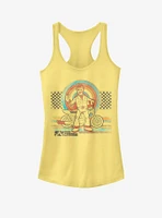 Disney Pixar Toy Story 4 Ride Lyfe Girls Banana Yellow Tank Top