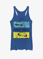 Disney Pixar Toy Story 4 Rowdy Boxes Girls Heathered Royal Blue Tank Top