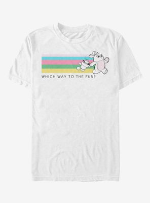 Disney Pixar Toy Story 4 Ducky Bunny Which Way To Fun T-Shirt