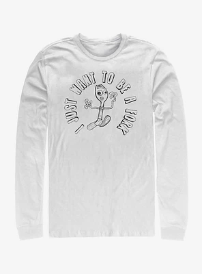 Disney Pixar Toy Story 4 Forky I Don't Belong Long-Sleeve T-Shirt