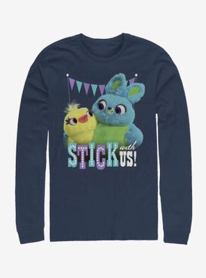 Disney Pixar Toy Story 4 Ducky Bunny Stick With Us Long-Sleeve T-Shirt