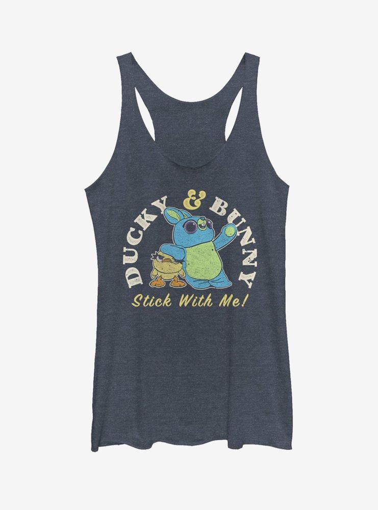 Disney Pixar Toy Story 4 Ducky Bunny Stick With Me Womens Tank Top