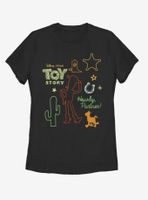 Disney Pixar Toy Story 4 Woody Folk Womens T-Shirt