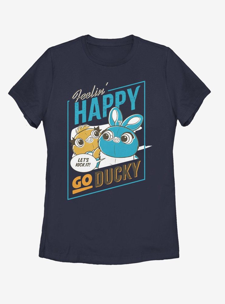Disney Pixar Toy Story 4 Happy Go Ducky Womens T-Shirt