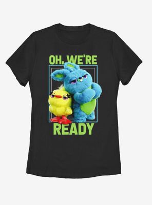 Disney Pixar Toy Story 4 Ducky Bunny Ready Womens T-Shirt