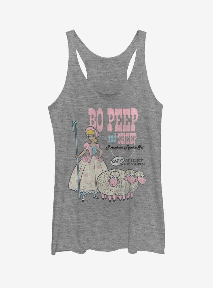 Disney Pixar Toy Story 4 Bo Peep and Sheep Womens Grey Tank Top