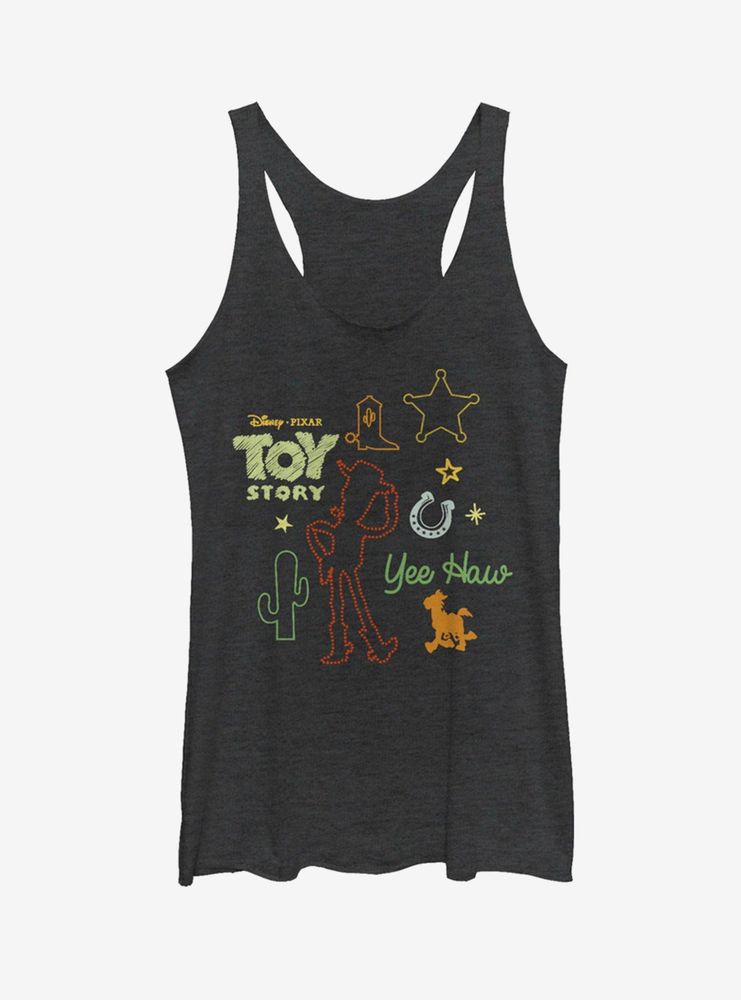 Disney Pixar Toy Story 4 Woody Folk Womens Tank Top