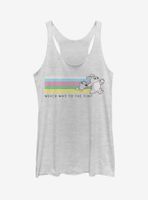 Disney Pixar Toy Story 4 Ducky Bunny Which Way To Fun Womens White Tank Top