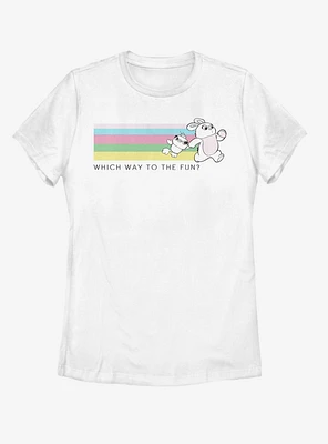 Disney Pixar Toy Story 4 Ducky Bunny Which Way To Fun Womens T-Shirt