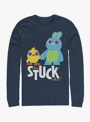 Disney Pixar Toy Story 4 Ducky Bunny Stuck With Us Long-Sleeve T-Shirt