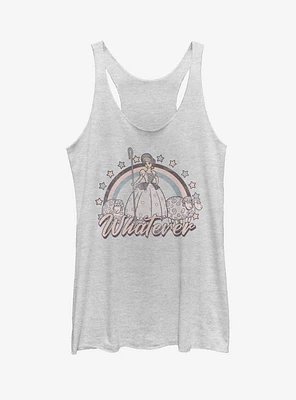Disney Pixar Toy Story 4 Rain Bo Peep Whatever Womens White Tank Top