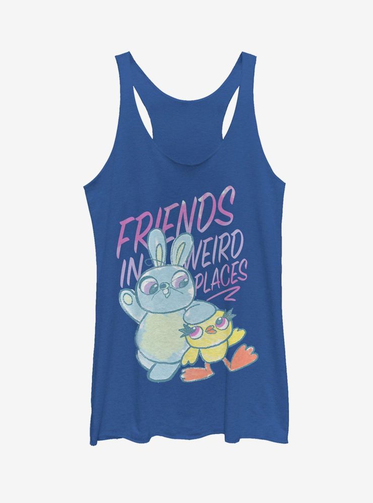 Disney Pixar Toy Story 4 Ducky Bunny Sketch Womens Tank Top