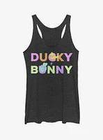 Disney Pixar Toy Story 4 Ducky Bunny Peekaboo Womens Black Tank Top
