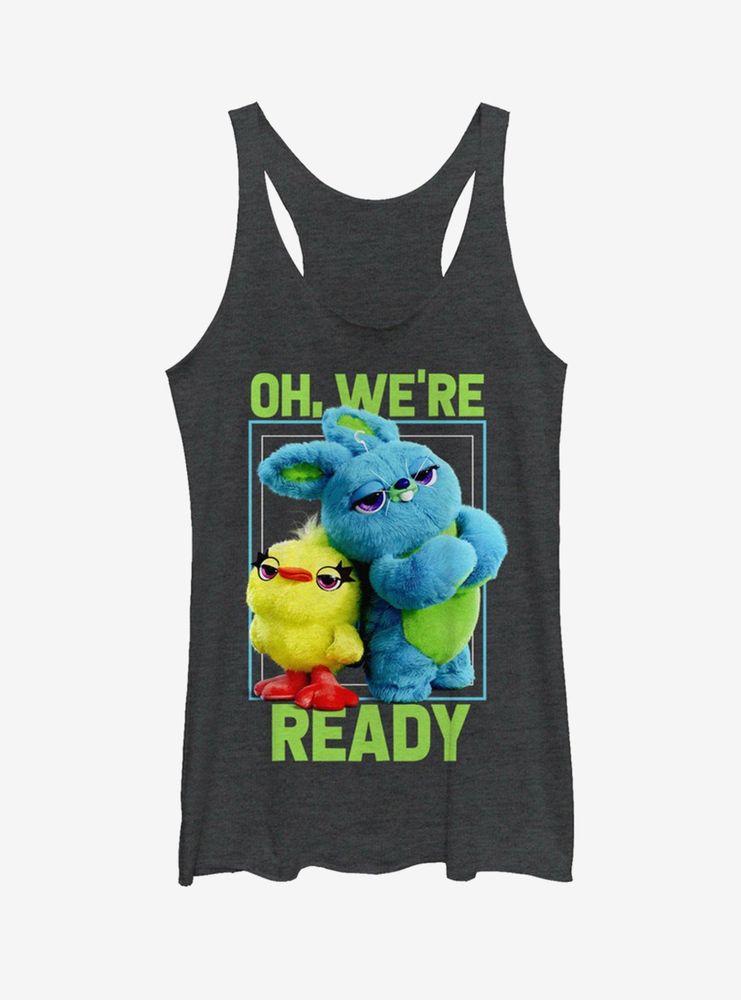 Disney Pixar Toy Story 4 Ducky Bunny Ready Womens Tank Top