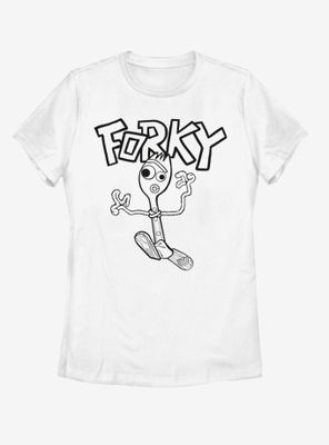 Disney Pixar Toy Story 4 Doodle Forky Womens T-Shirt