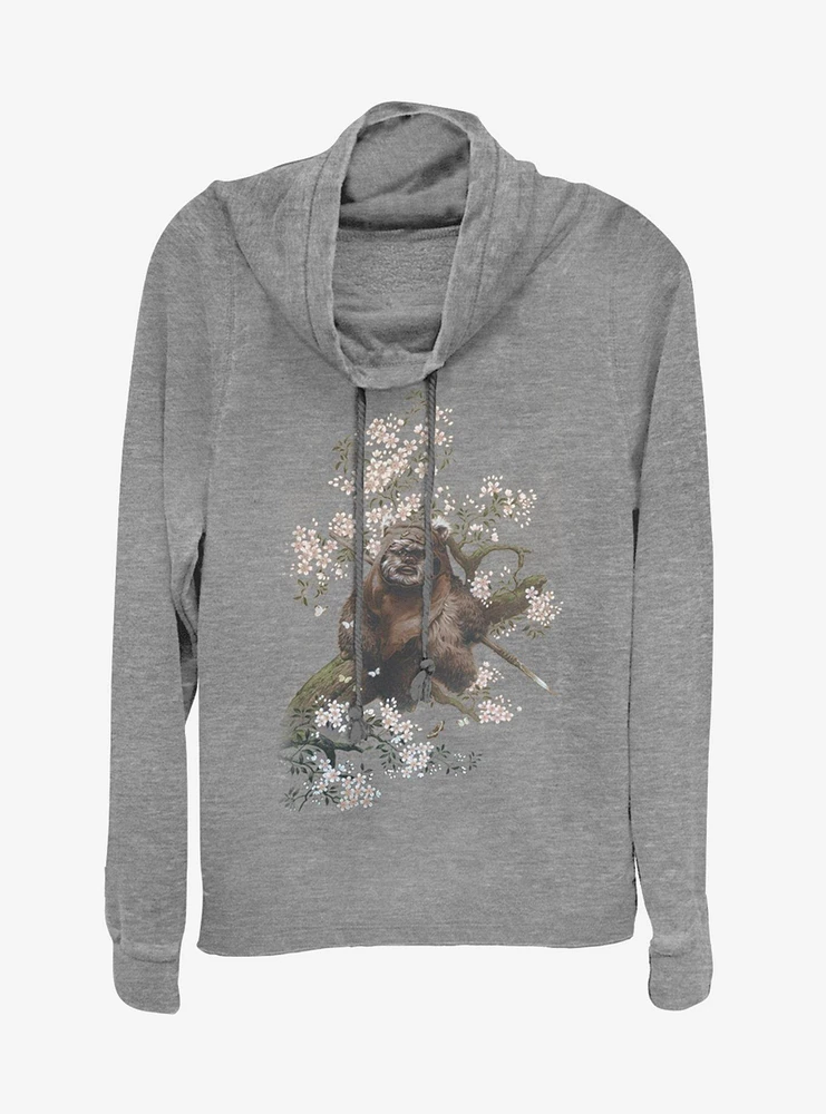 Star Wars Ewok the Flowers Cowlneck Long-Sleeve Girls Top