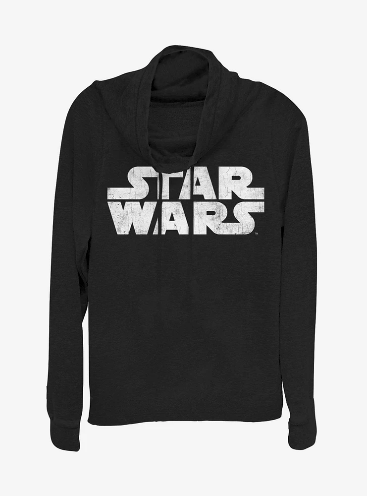 Star Wars Simplest Logo Cowlneck Long-Sleeve Girls Top