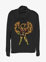 Marvel X-Men Phoenix Rises Cowlneck Long-Sleeve Girls Top