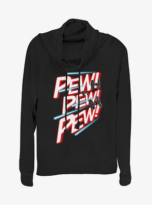 Star Wars Pew Cowlneck Long-Sleeve Girls Top