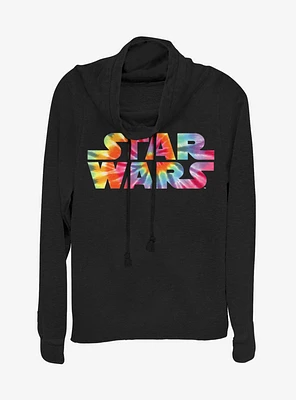 Star Wars To Dye For Cowlneck Long-Sleeve Girls Top