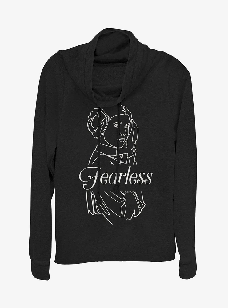 Star Wars Fearless Leia Cowlneck Long-Sleeve Girls Top