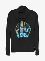 Disney Cinderella Party Crasher Cowlneck Long-Sleeve Girls Top